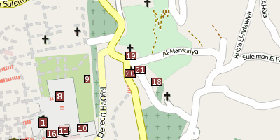 Getsemani Jerusalem Stadtplan