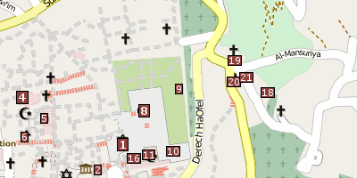 Goldenes Tor  Jerusalem Stadtplan